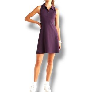 ZELLA Sport Sleeveless Polo Dress & Shorts - Women’s XL Purple Nebula